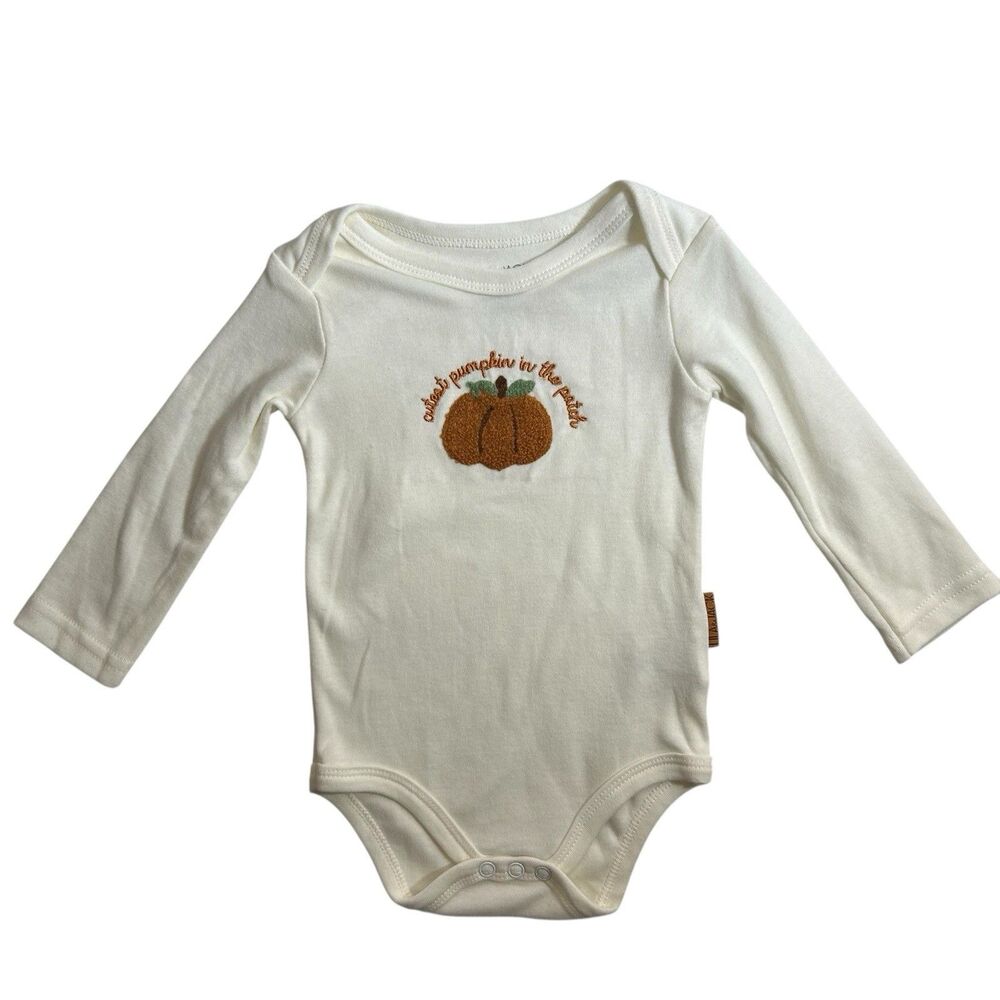 NWOT Lila & Jack Cutest Pumpkin In The Patch Long Sleeve Bodysuit Autumn - 6-9 M